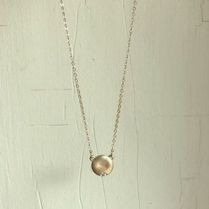 Pressed Silver Necklace with Gems